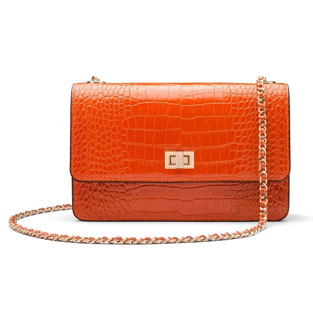 Julia Bag - Orange Croc