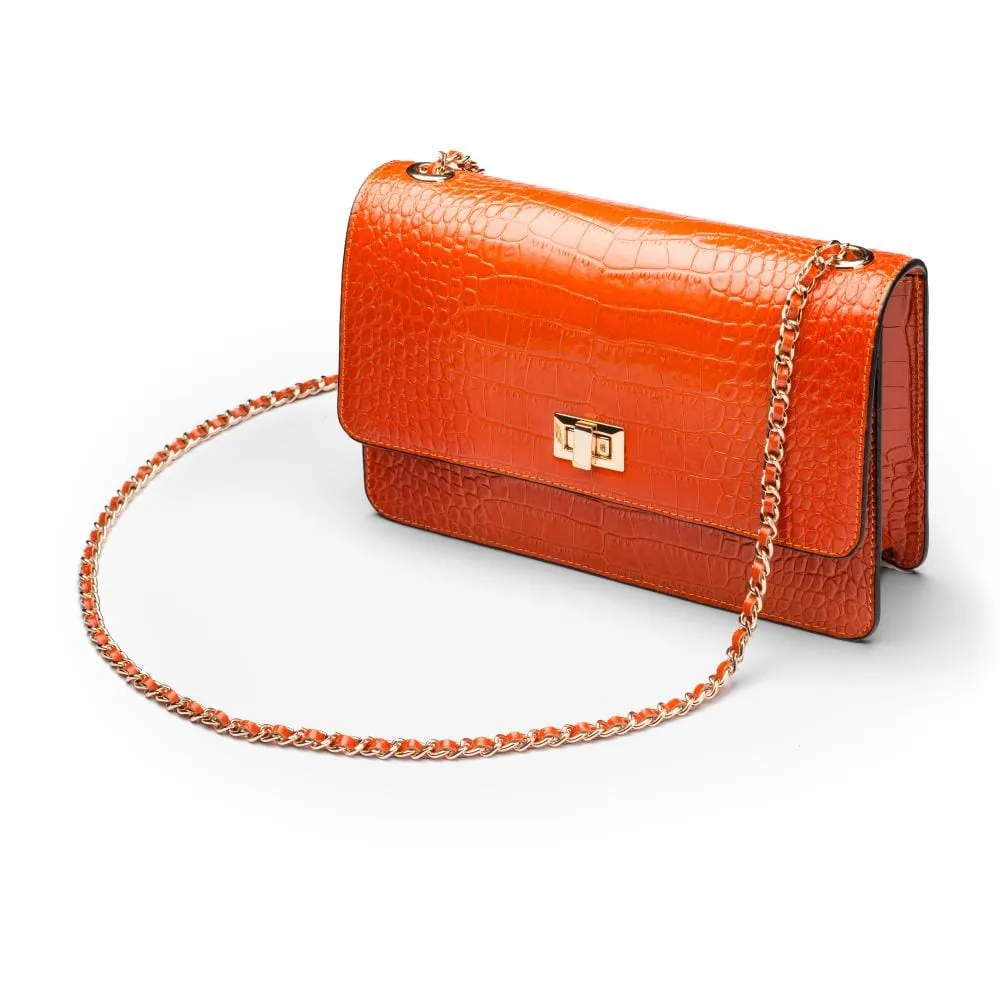 Julia Bag - Orange Croc