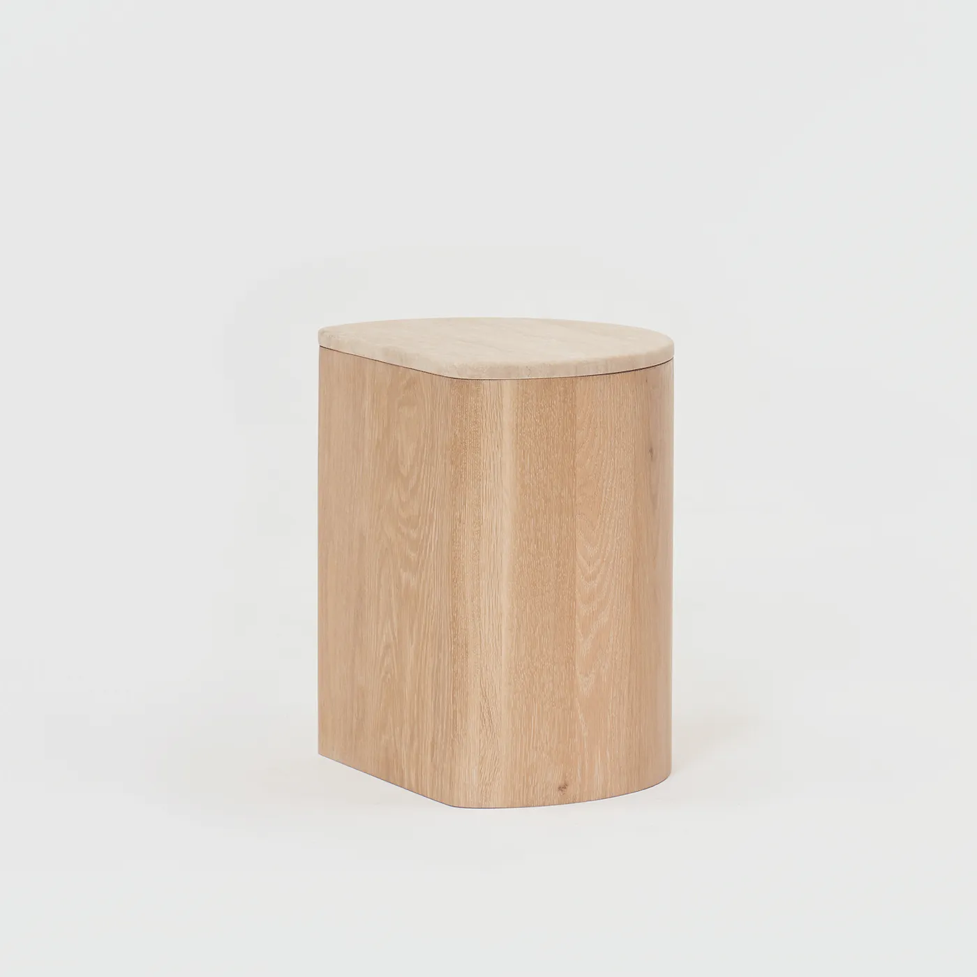 JUNO Travertine Side Table