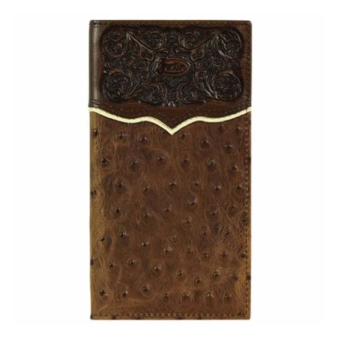 Justin Men’s Ostrich Print Rodeo Wallet 2172767W2