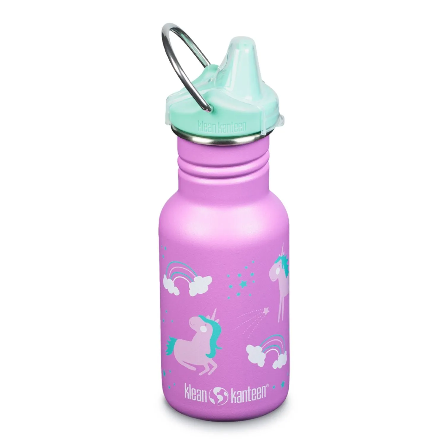 Klean Kanteen Kid Classic 12oz Water Bottle (with Kid Sippy Cap)