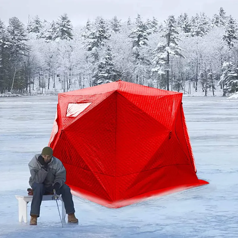 Large Portable Pop Up Ice Fishing Shelter Tent