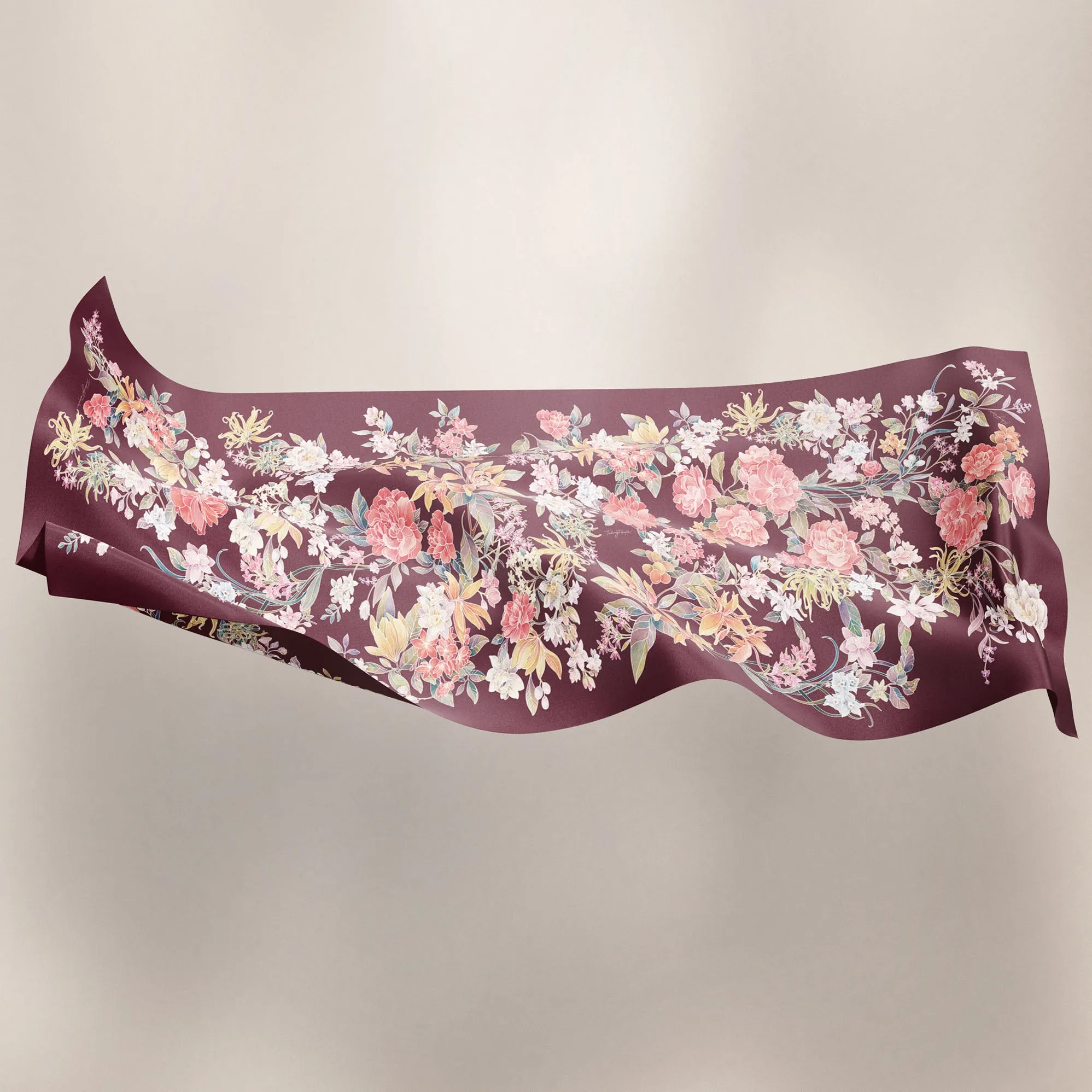 LE Batik Floral in Maroon