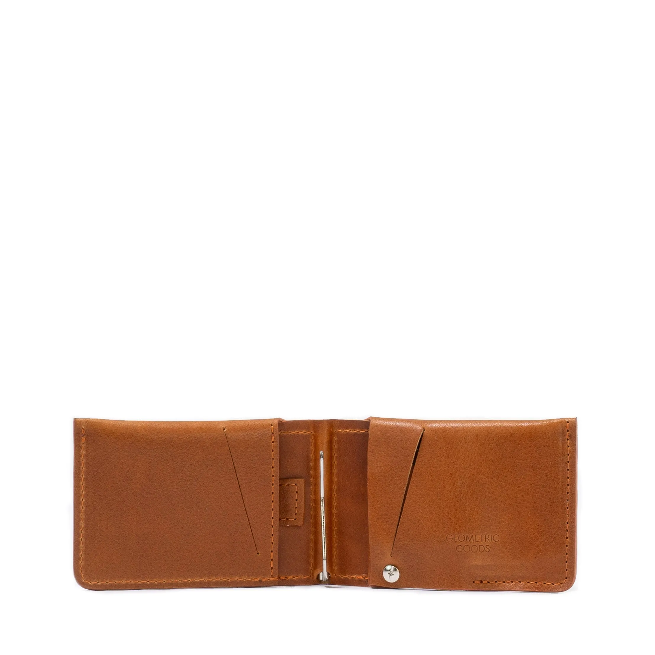 Leather AirTag Wallet with Money Clip