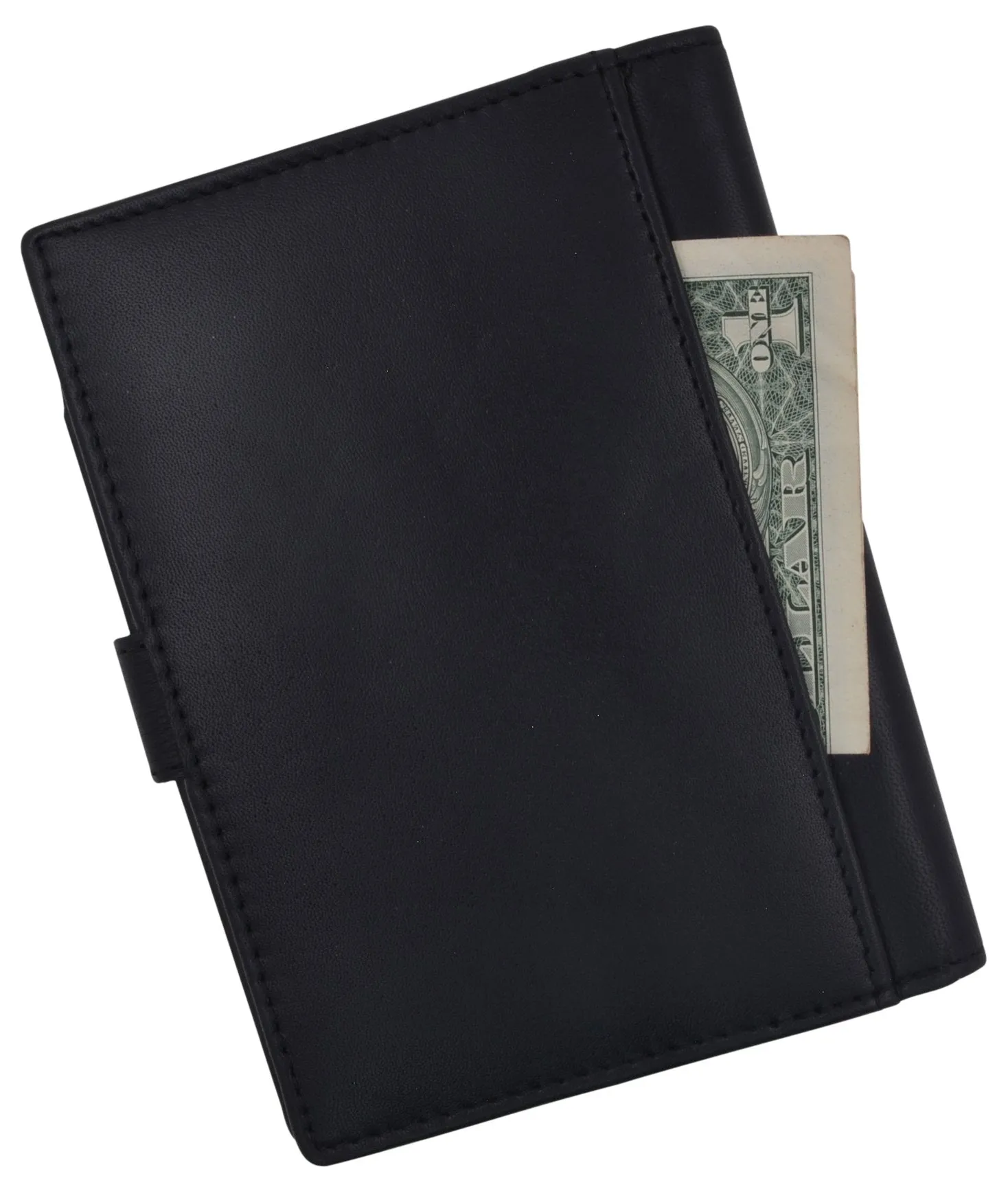 Leather Black Passport Holder Cover Case Wallet USA Embedded Logo Travel U.S Wallets  1051 USA