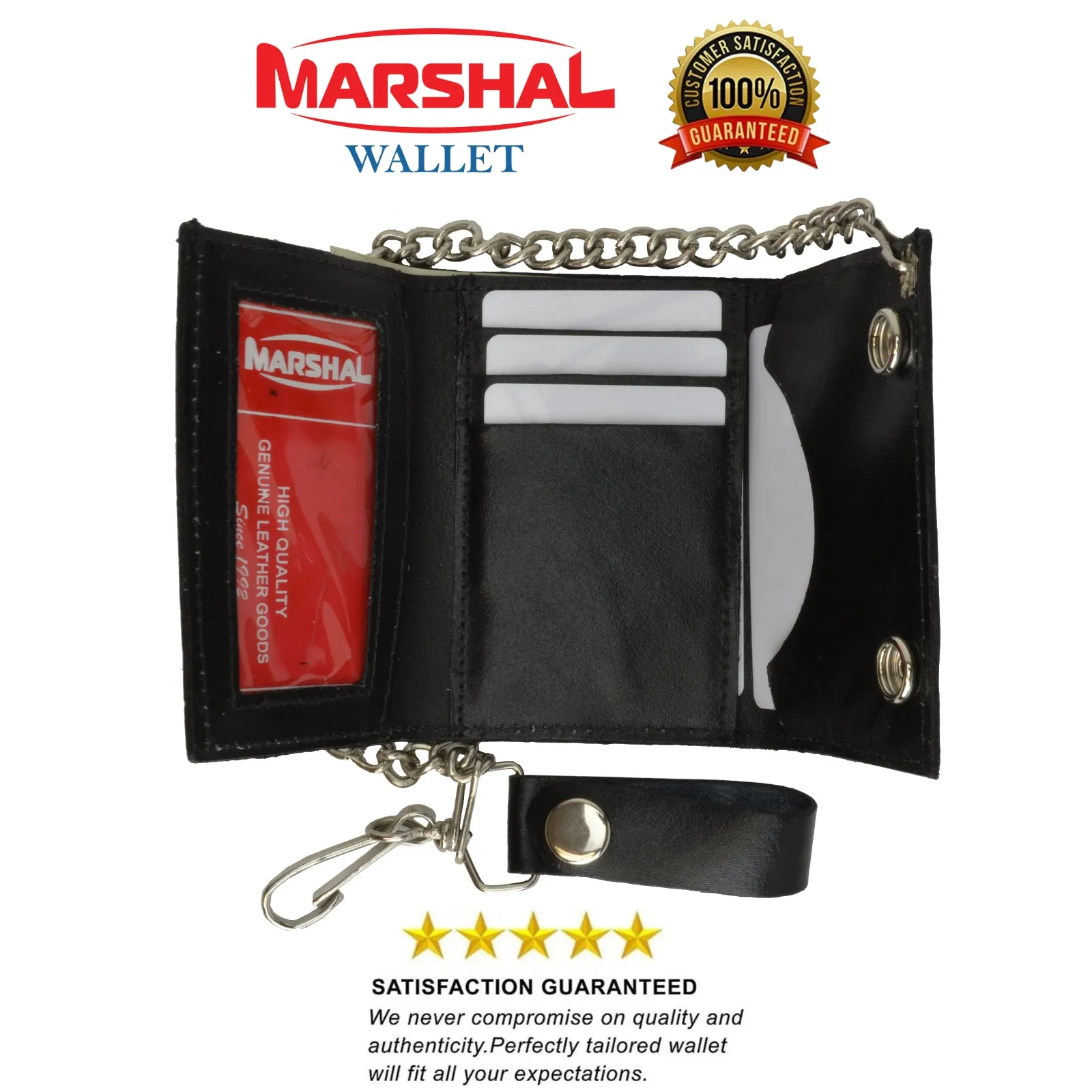 Leather Chain Biker Wallet 946-27