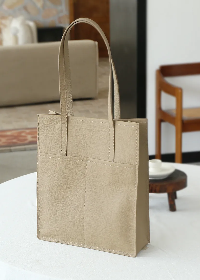 Lidia Genuine Leather Tote Bag