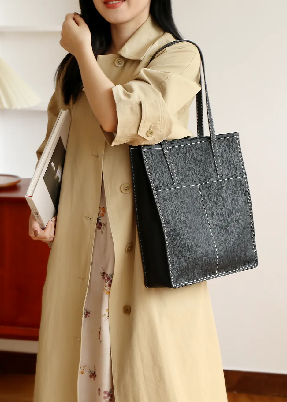 Lidia Genuine Leather Tote Bag