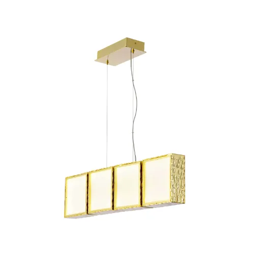 Linear Metal Four Square Pendant | Limelight | Stil Lux