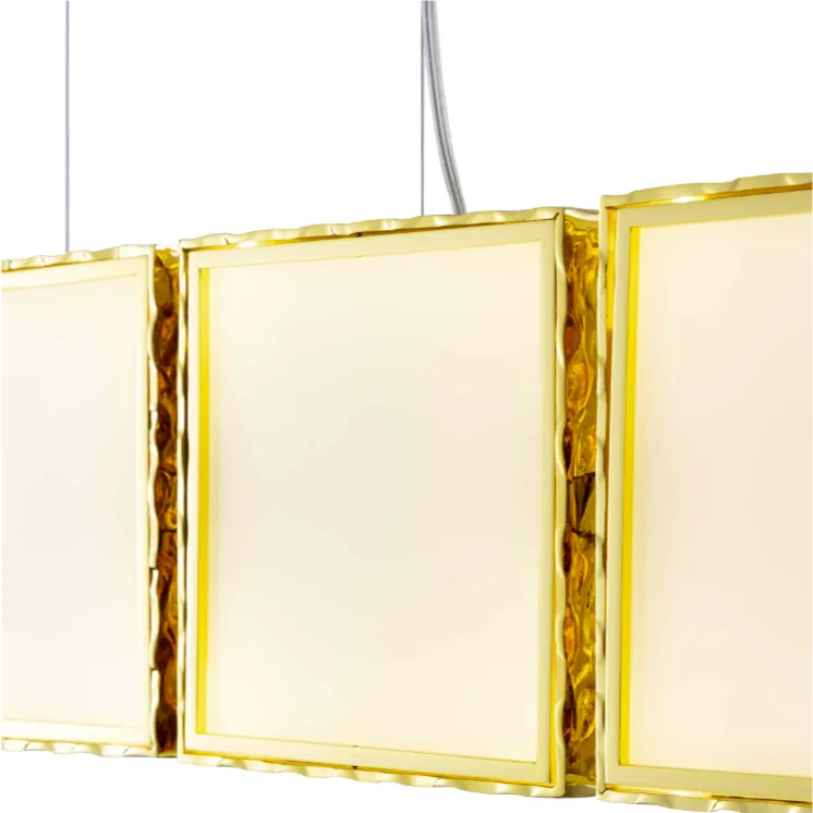 Linear Metal Four Square Pendant | Limelight | Stil Lux