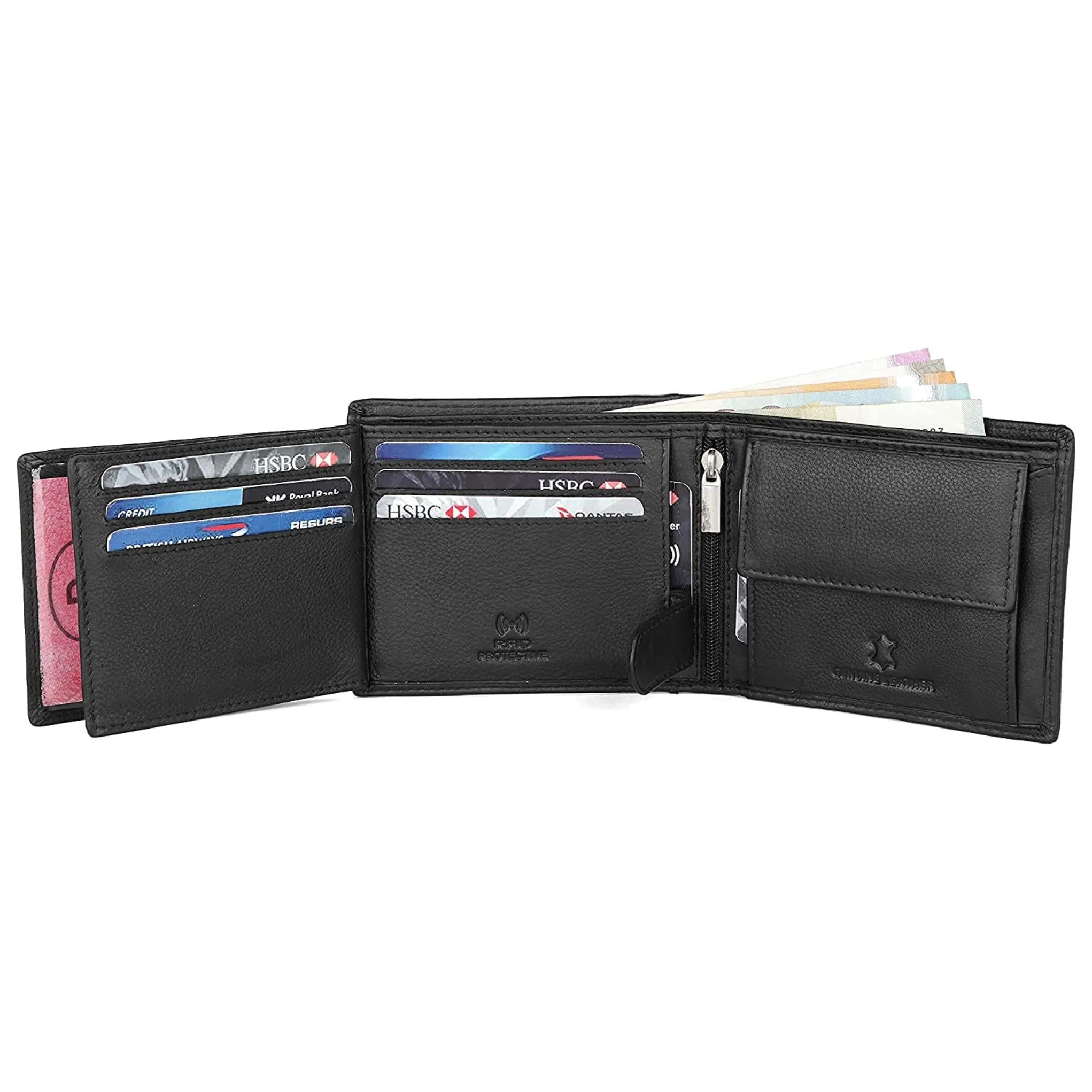 LOGAN RFID Protected Leather Wallet for Men