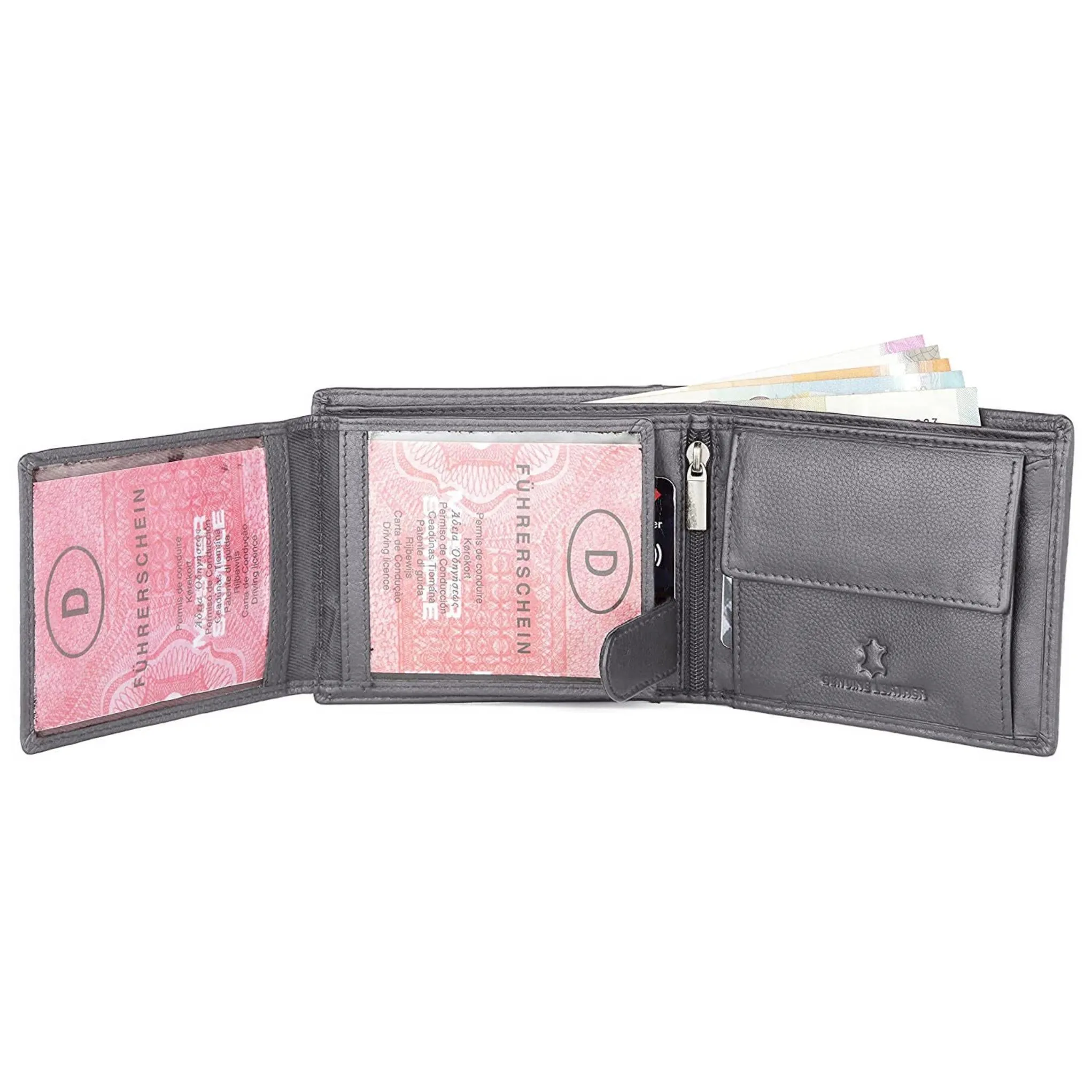 LOGAN RFID Protected Leather Wallet for Men