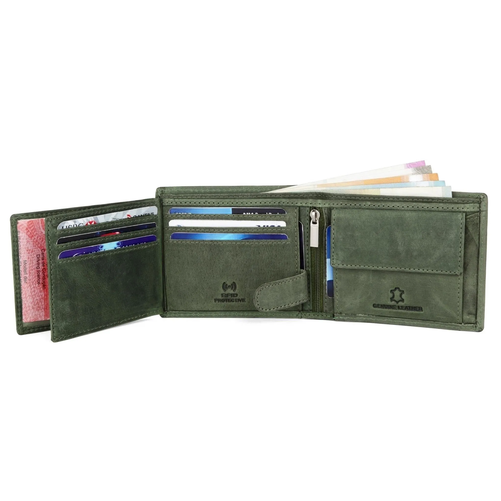 LOGAN RFID Protected Leather Wallet for Men