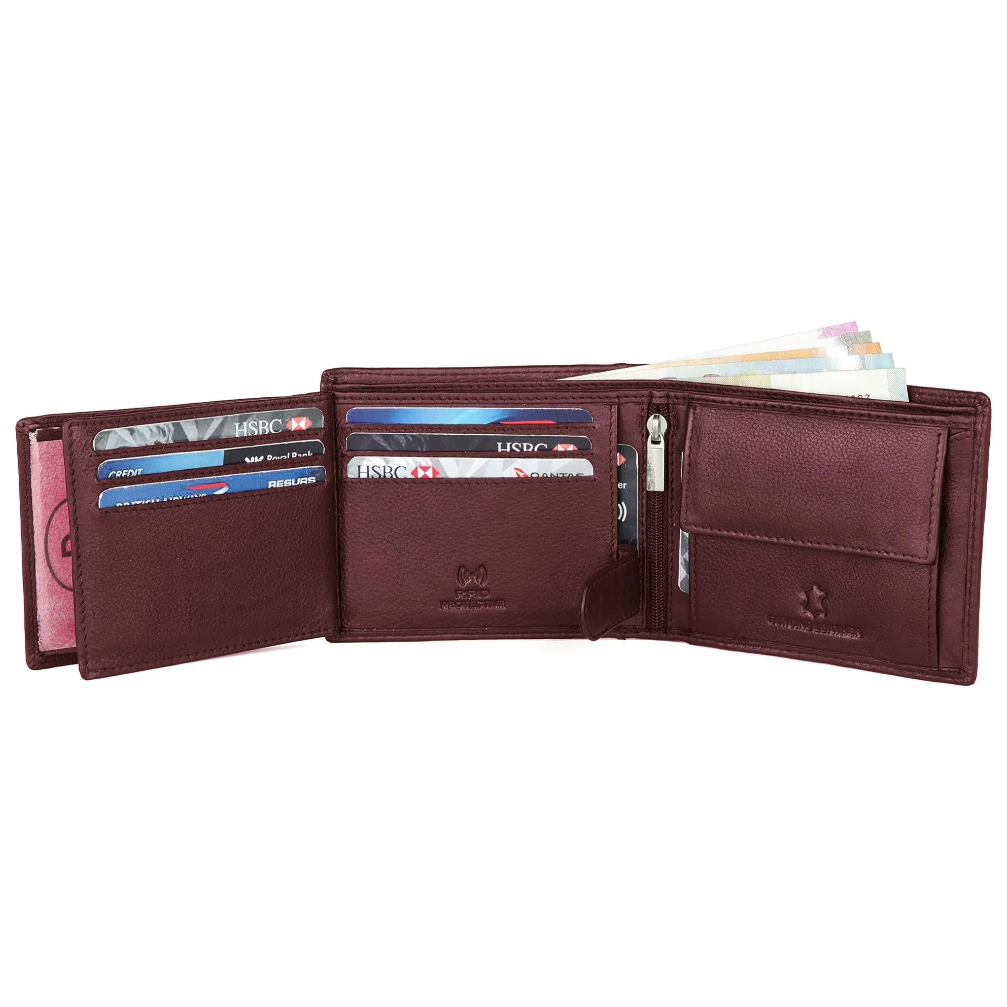 LOGAN RFID Protected Leather Wallet for Men