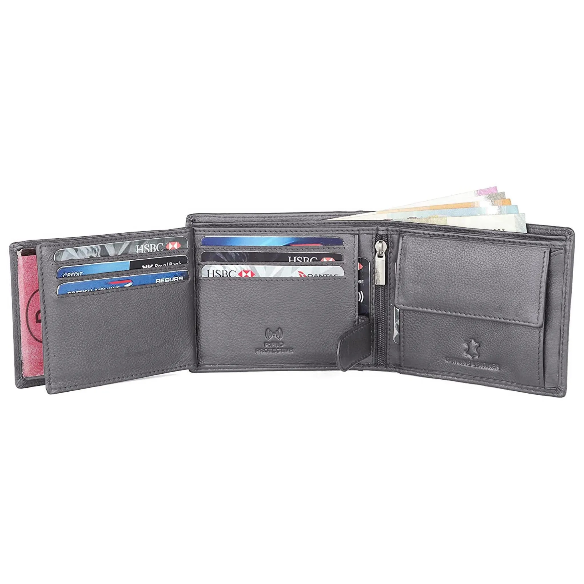 LOGAN RFID Protected Leather Wallet for Men