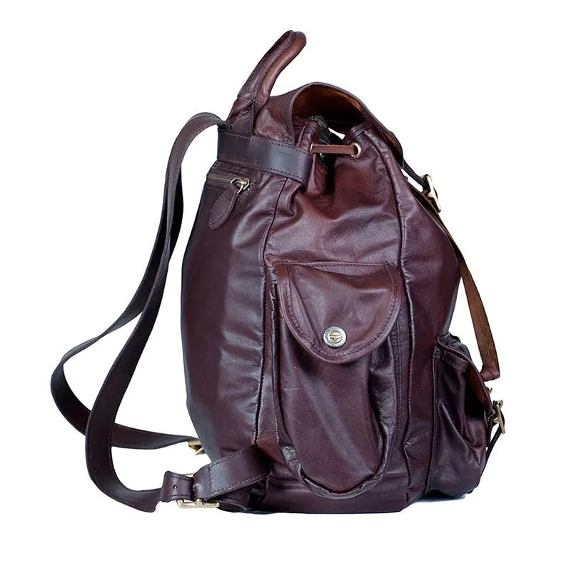 Melvill & Moon Leather Urban Rucksack | Brown