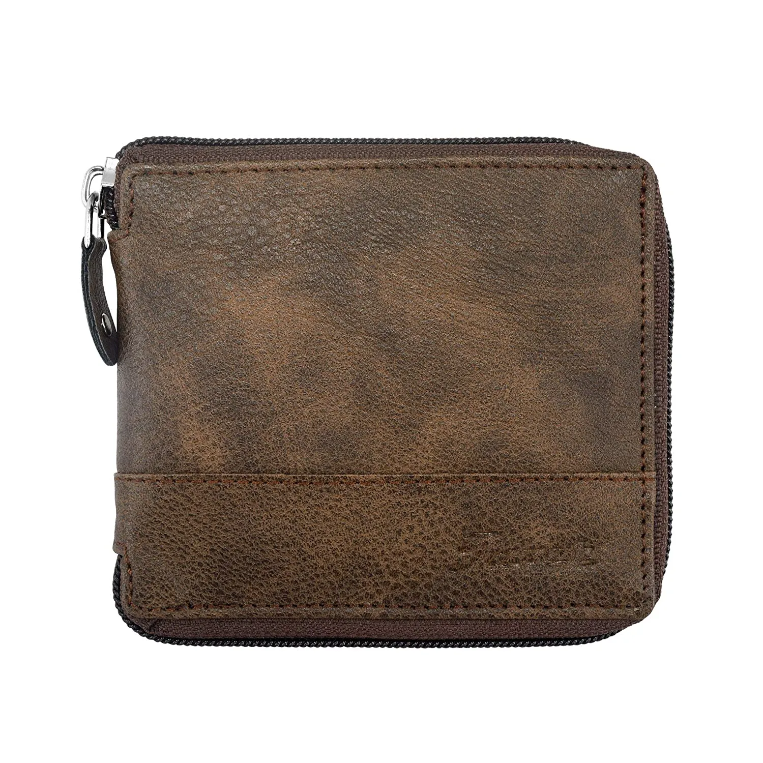 Men Casual Brown Artificial Leather Wallet - Regular Size  (4 Card Slots)