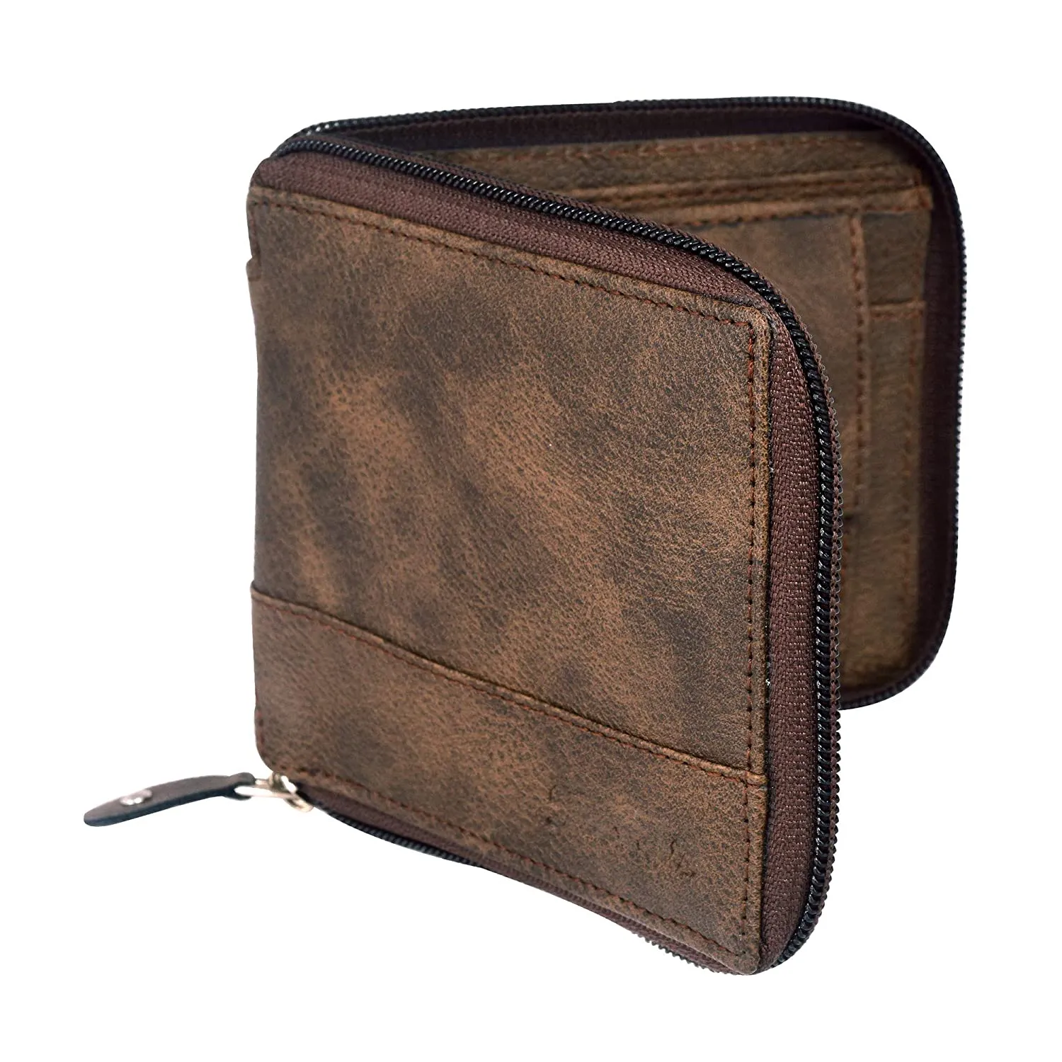 Men Casual Brown Artificial Leather Wallet - Regular Size  (4 Card Slots)