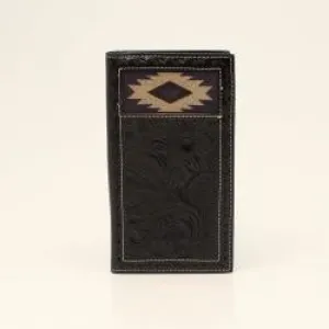 MENS BLACK SOUTHWESTERN RODEO WALLET