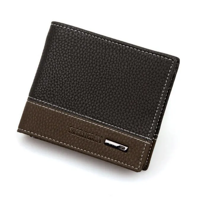 Mens Leather Bifold Money Card Holder