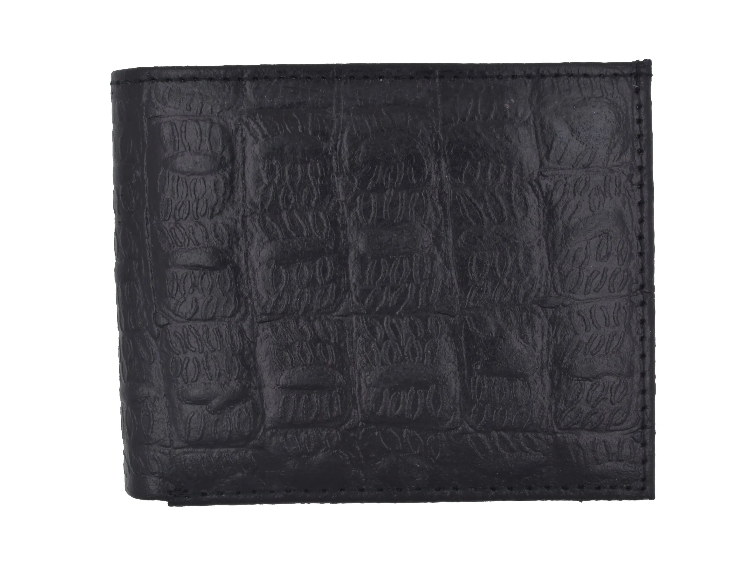 Mens Leather Wallets Ostrich Snakeskin Alligator Print Trifold Bifold to Choose