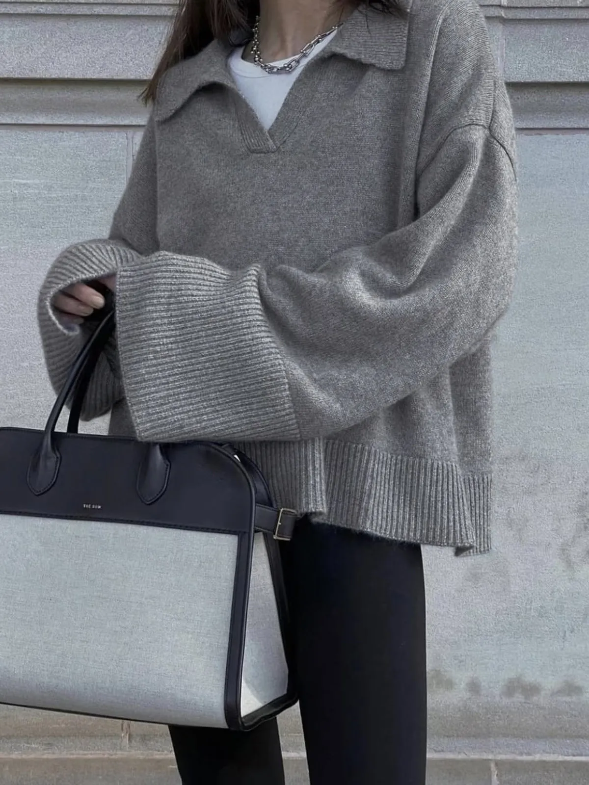 Minimalist Charming Oversized Sweater