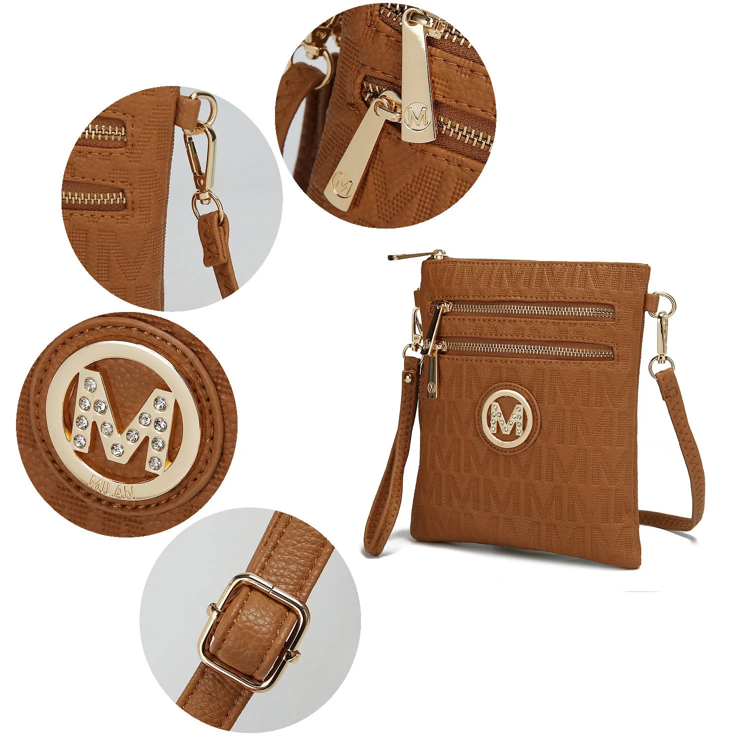 MKF Collection Andrea Milan M Signature Crossbody by Mia k