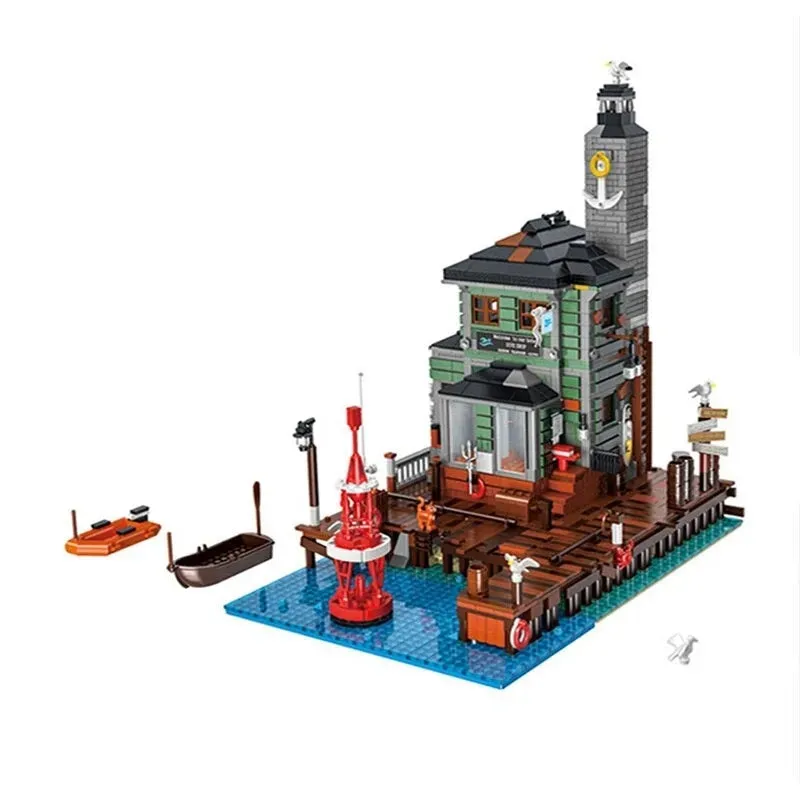 MOC Street Expert The City Diving Shop Bricks Toy 30104