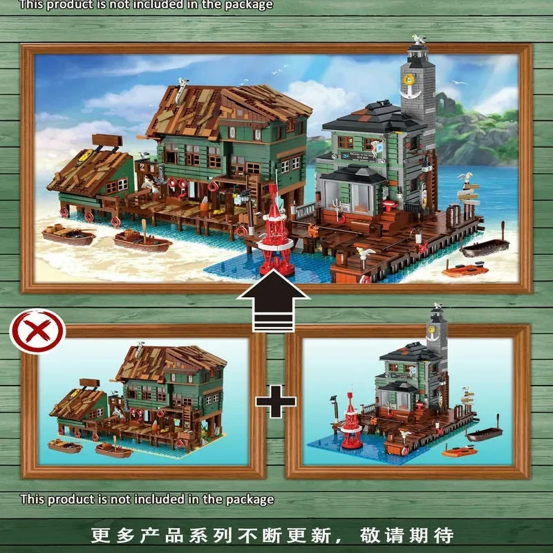 MOC Street Expert The City Diving Shop Bricks Toy 30104