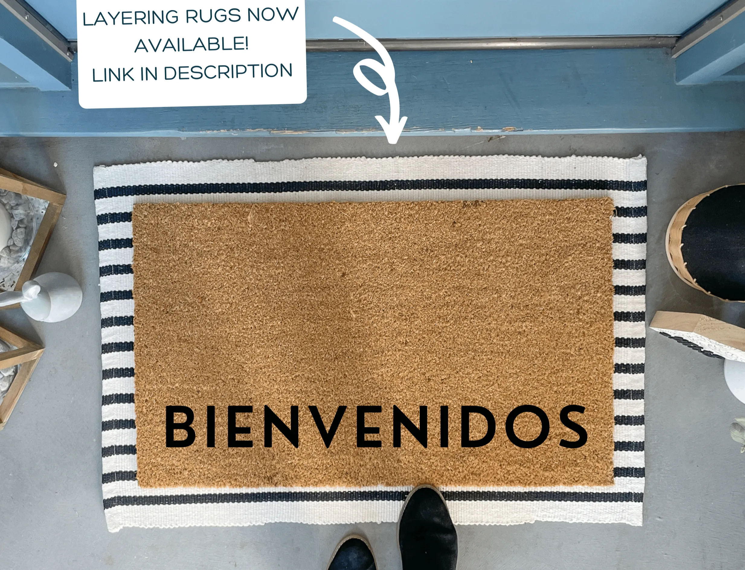 Modern Bienvenidos Doormat