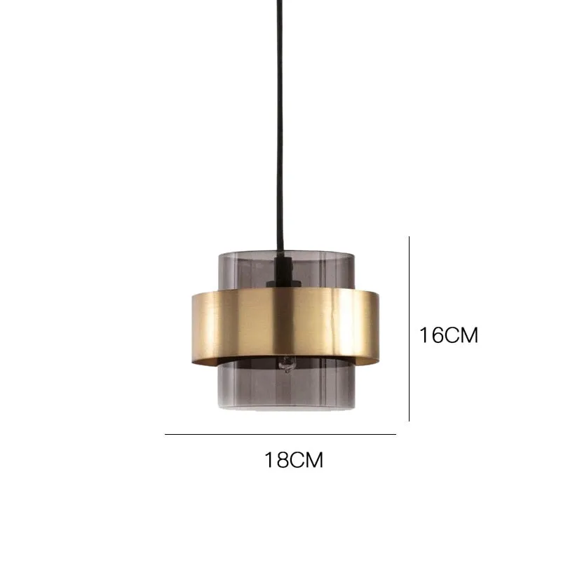 Modern Creative Gold Pendant Lamp Glass Hanging Light