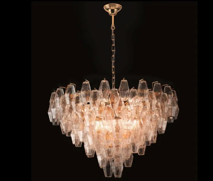 Modern Mid-Century Polyhedral Chandelier