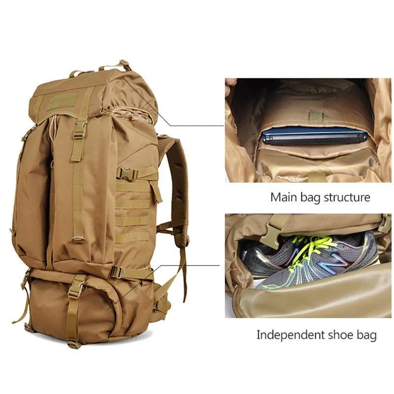 Mountaineering Backpacks Molle 80L