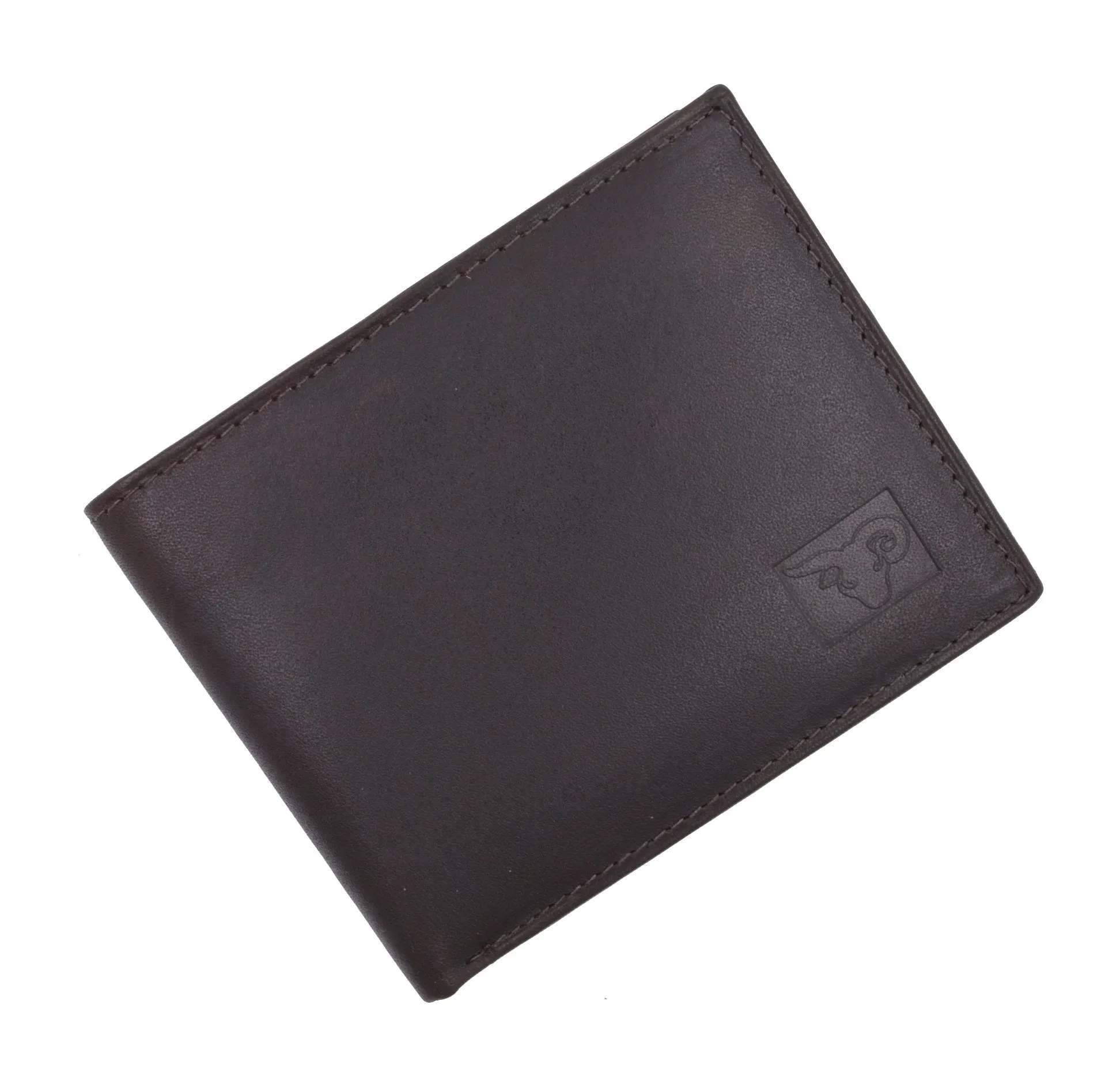 New Cavelio High Quality Mens Genuine Leather Flap Up ID Card Holder Bifold Wallet 730053