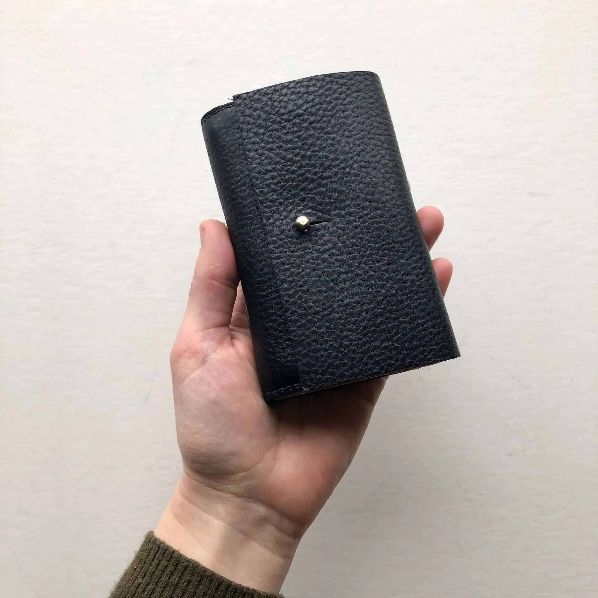 Nomad Mini Leather Wallet in Black, Tan or Nude