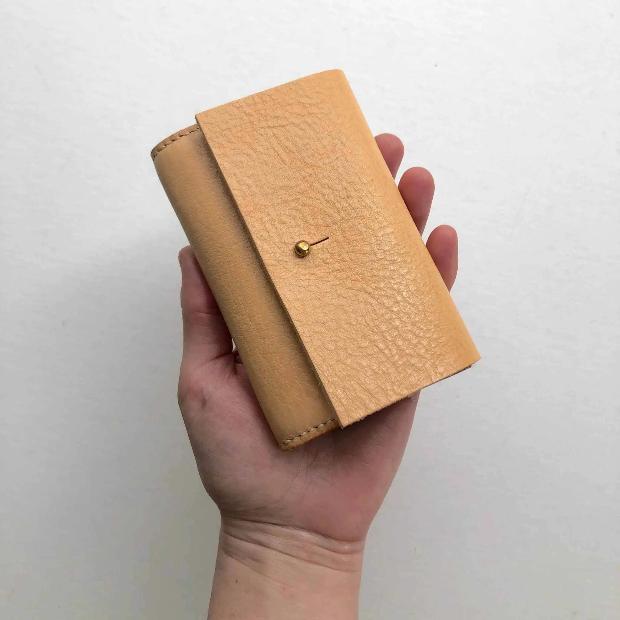 Nomad Mini Leather Wallet in Black, Tan or Nude