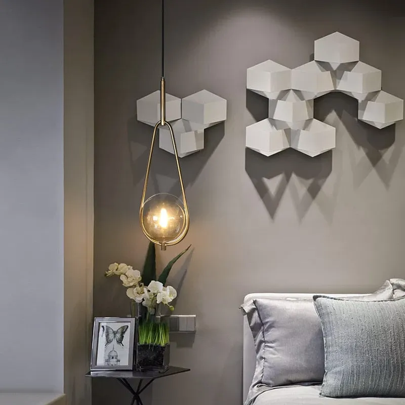 Nordic Minimalist Bedside Lamp Chandelier Design Lighting