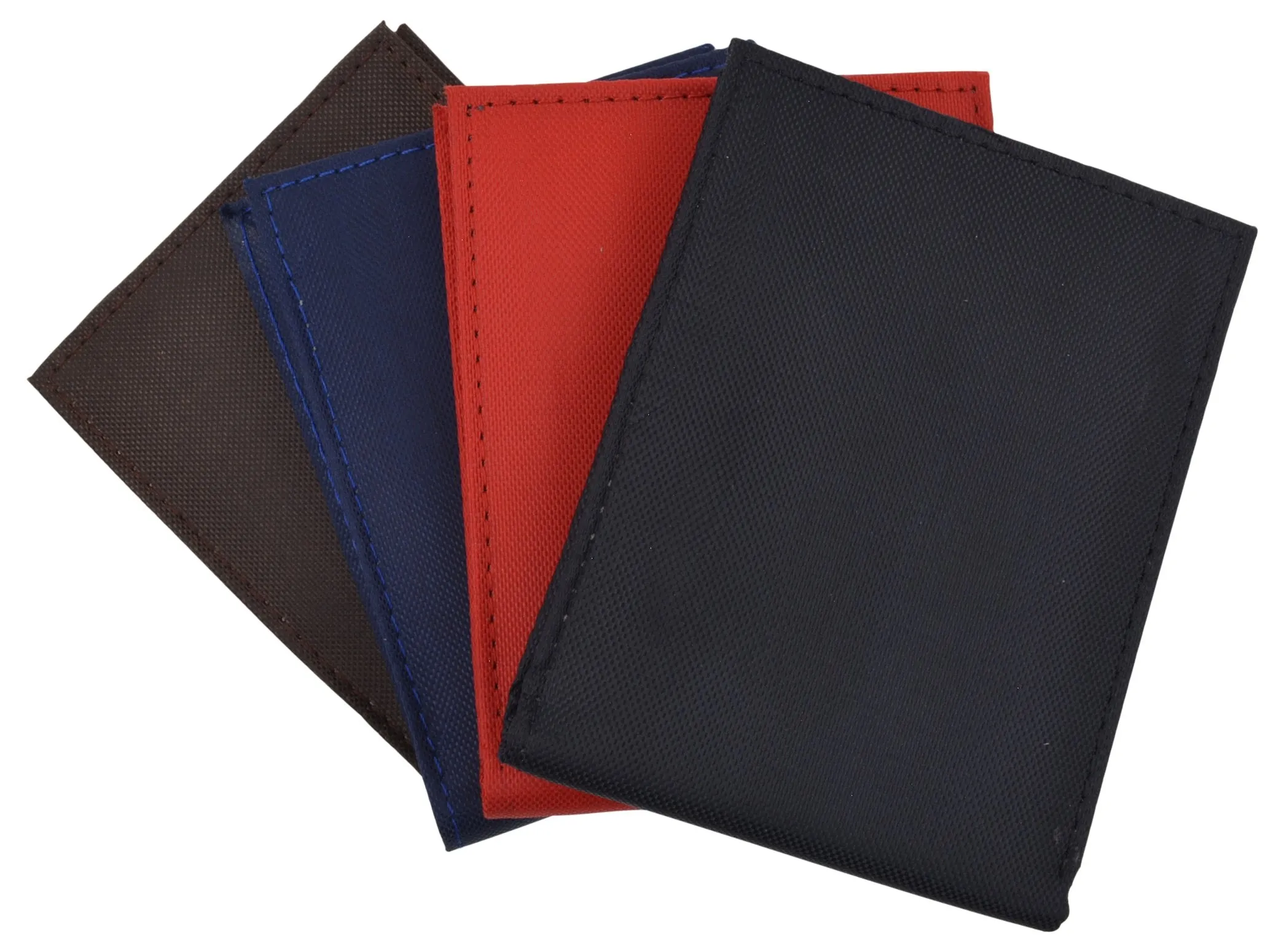 Nylon Boys Slim Thin Bifold Credit Card ID Holder Mens Wallet Black Red Blue Brown T60TR