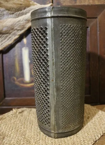 Old Grater Charming Electrified Candle Holder