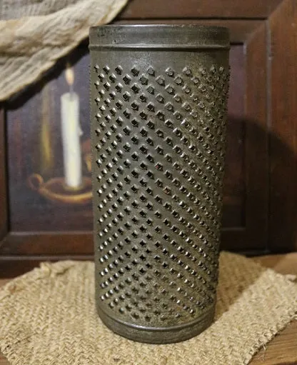 Old Grater Charming Electrified Candle Holder