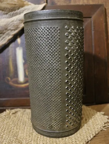 Old Grater Charming Electrified Candle Holder