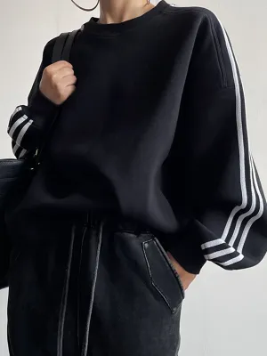 Oversized Charming Panel Sweatshirt