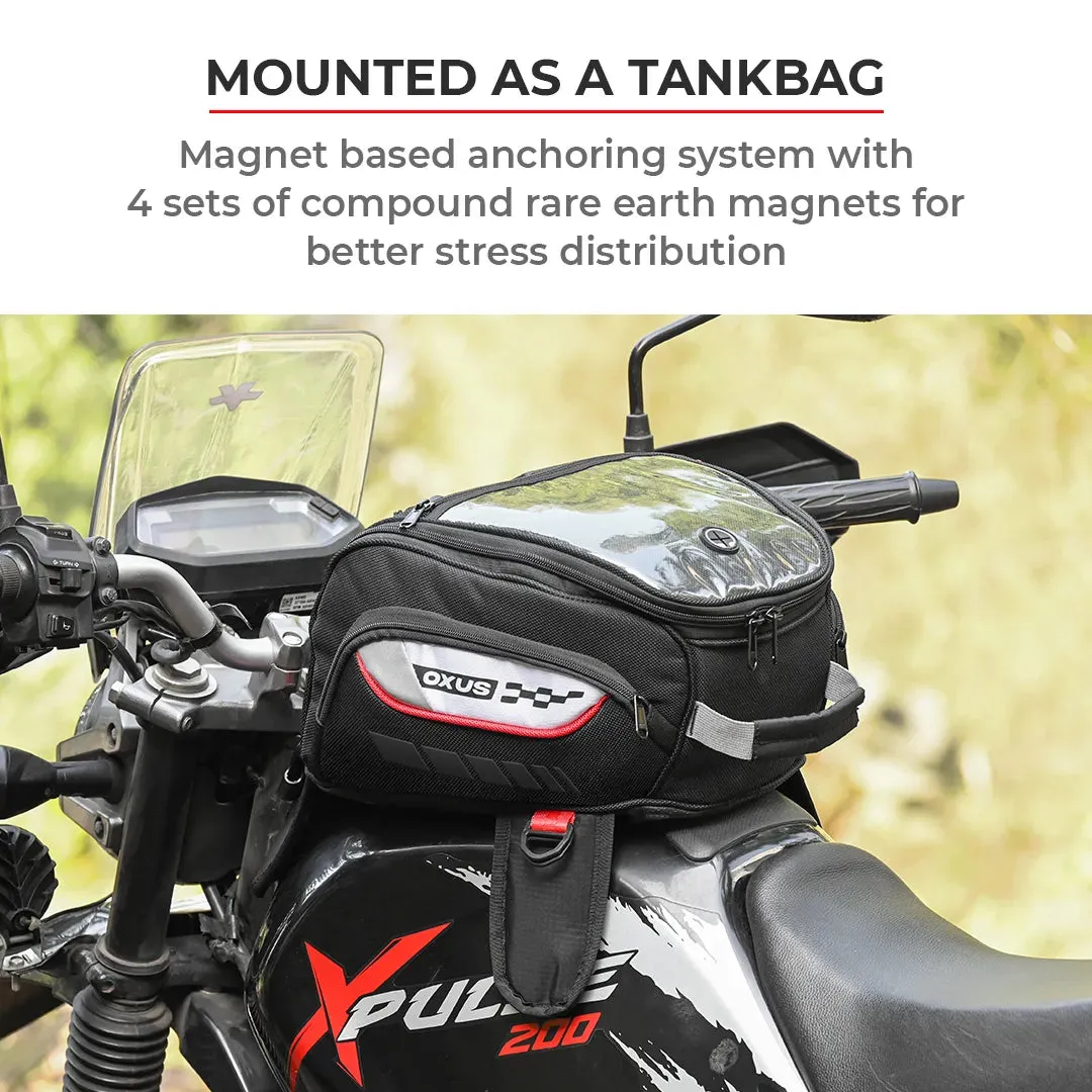 OXUS MAGNETIC MOTORCYCLE TANK BAG (MAGNET BASED)