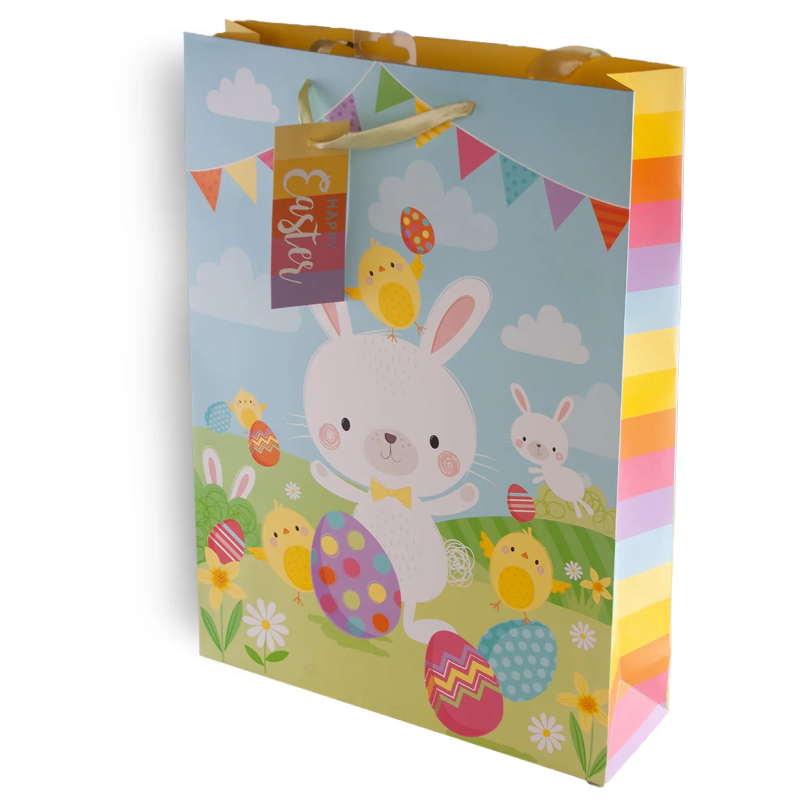 Partisan Colourful Easter Bunny Gift Bag M/L/XL