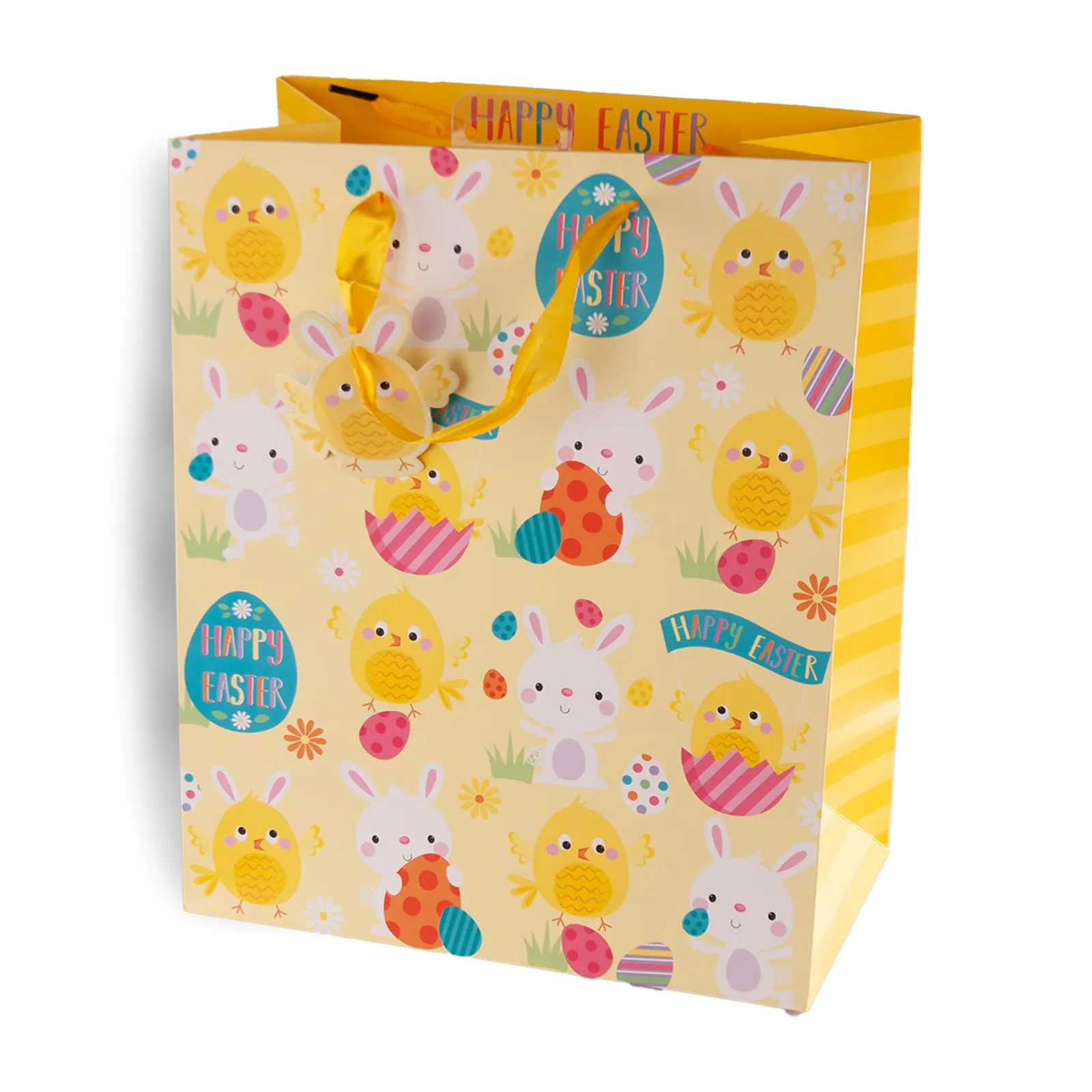 Partisan Colourful Easter Bunny Gift Bag M/L/XL