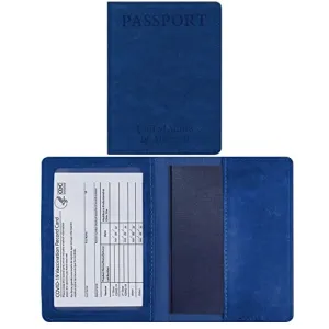 Passport and Vaccine Card Holder Combo - 3D Embossed