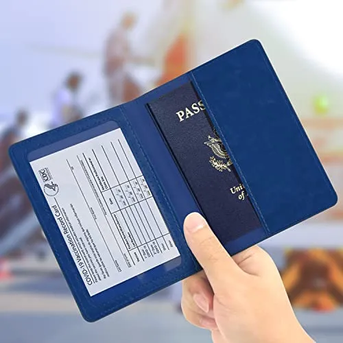 Passport and Vaccine Card Holder Combo - 3D Embossed