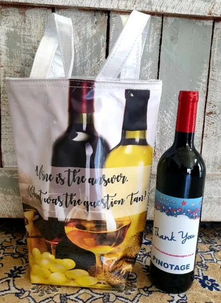 Personalised Wine  Bag