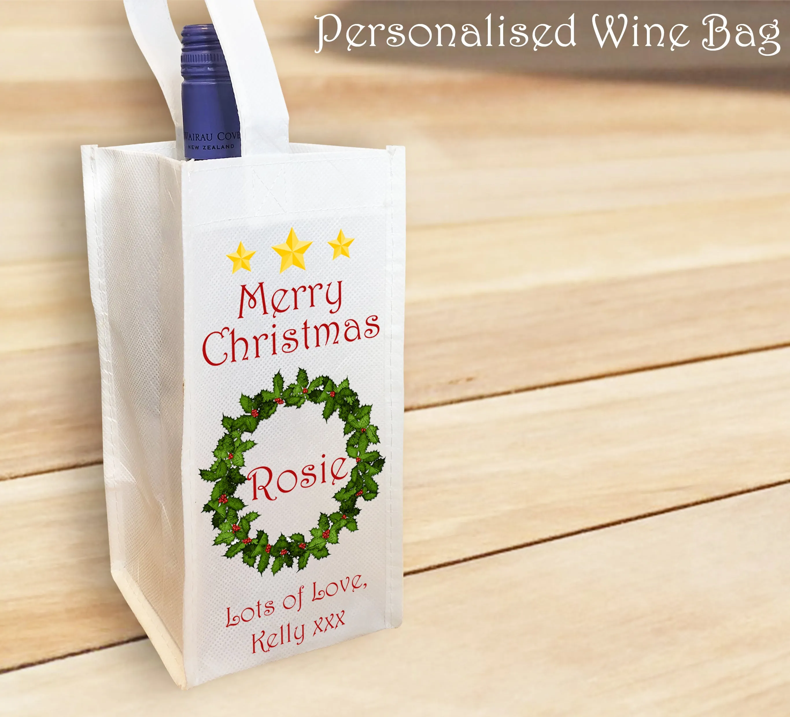 Personalised WIne Bottle Bag