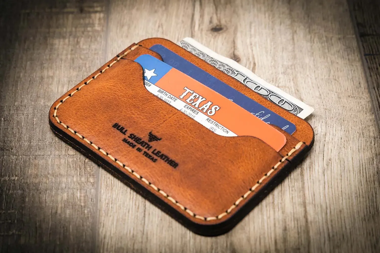 Pflugerville Card Wallet - Chestnut Brown